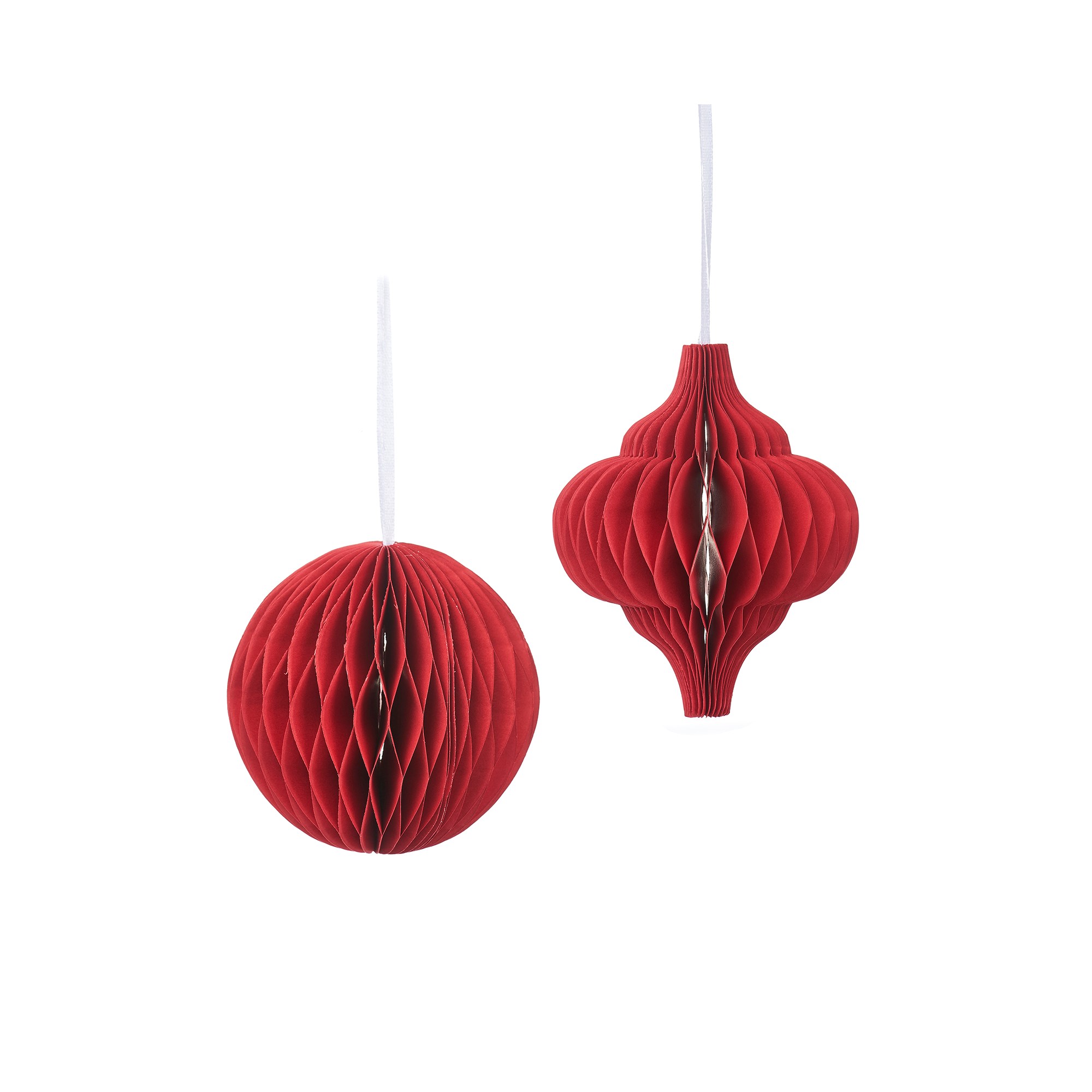 UMXM001 A Red Honeycomb Hanging Decorations Assorted
