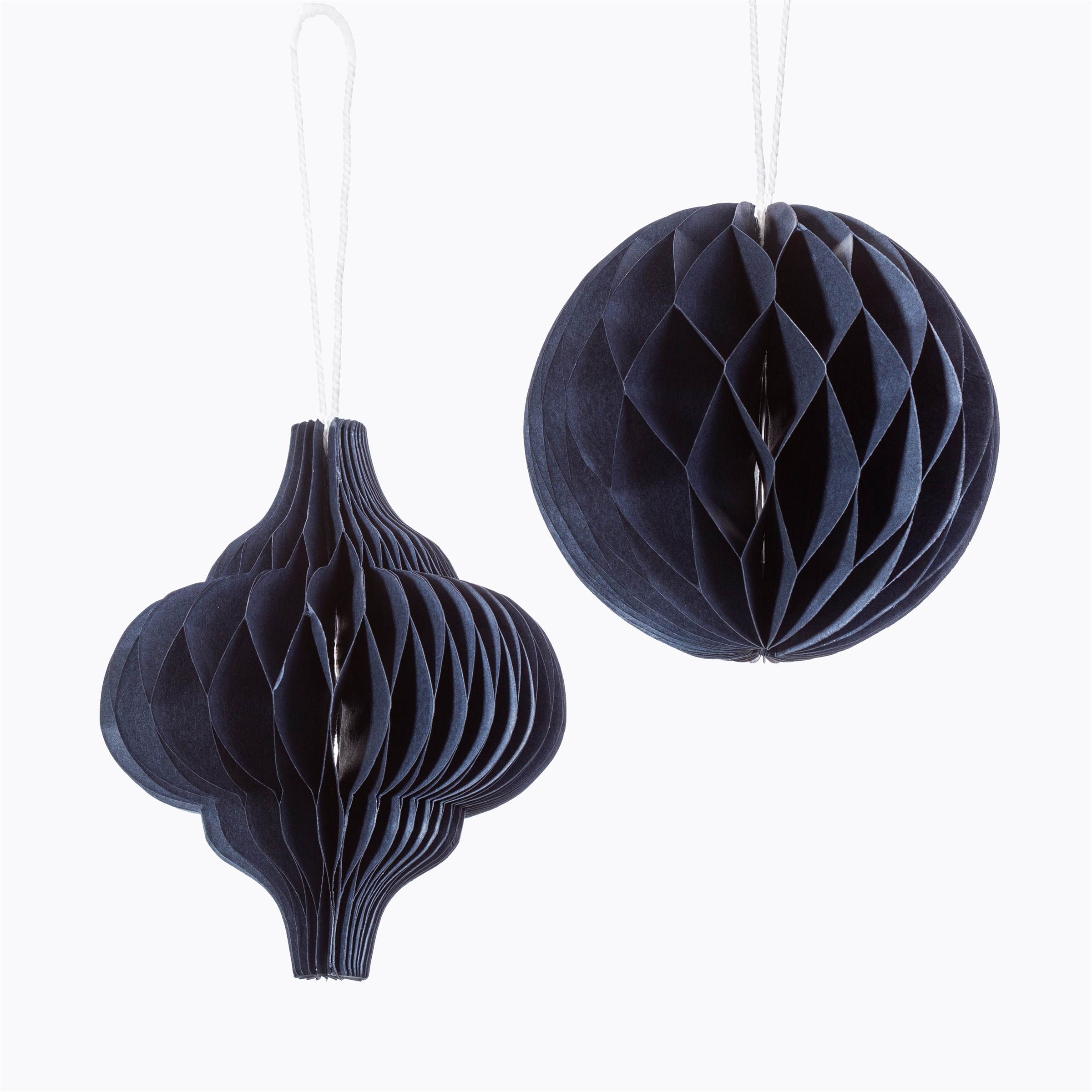 UMXM002 A Blue Honeycomb Hanging Decorations Assorted