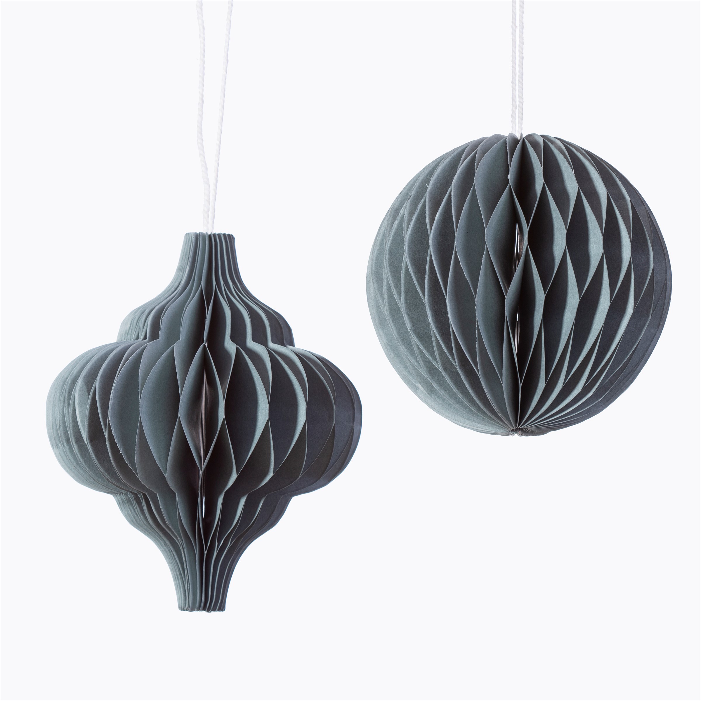 UMXM004 A Grey Honeycomb Hanging Decorations Assorted