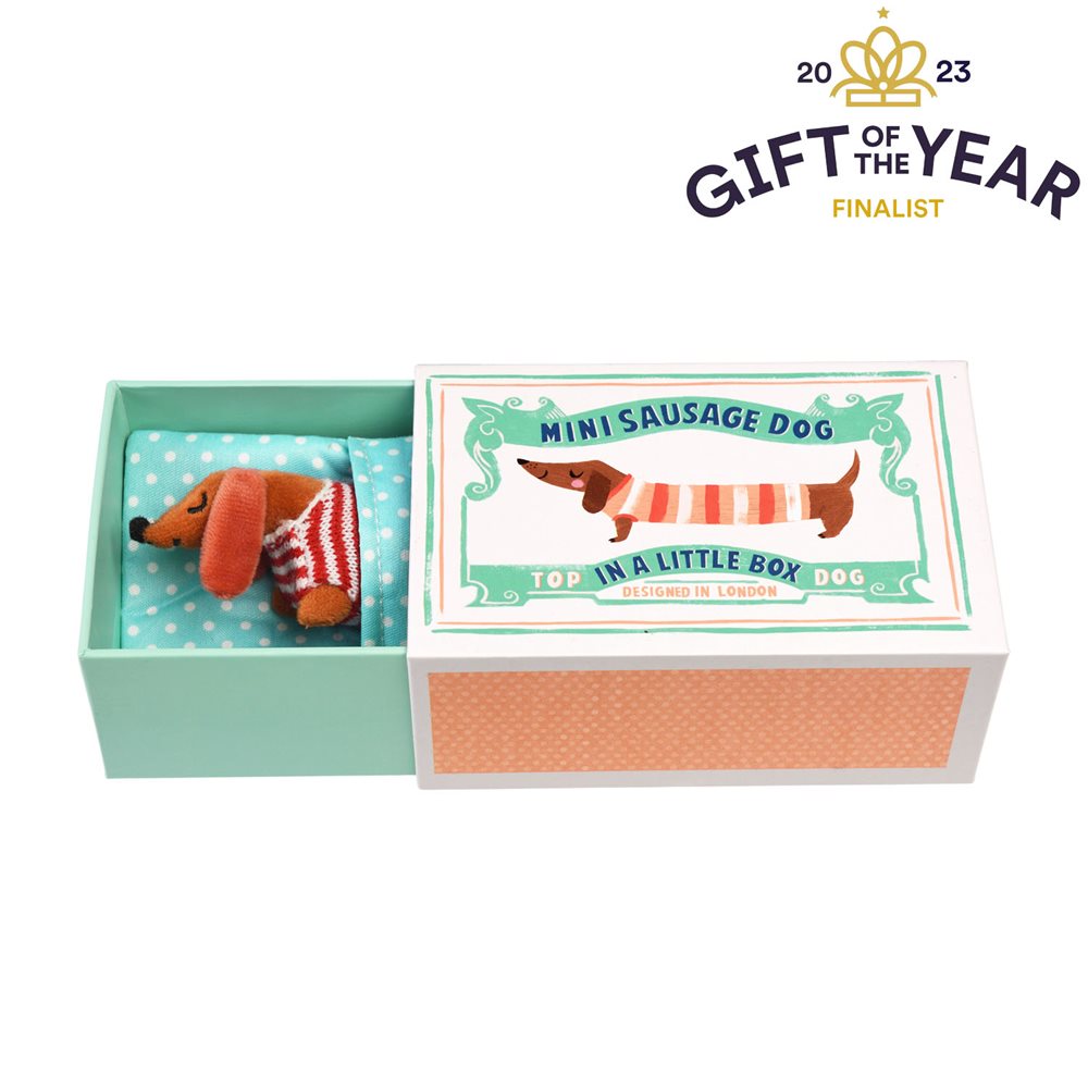29648 1 Mini Sausage Dog In A Little Boxjpg Final Listed Gift Of The Year 2023 (1)